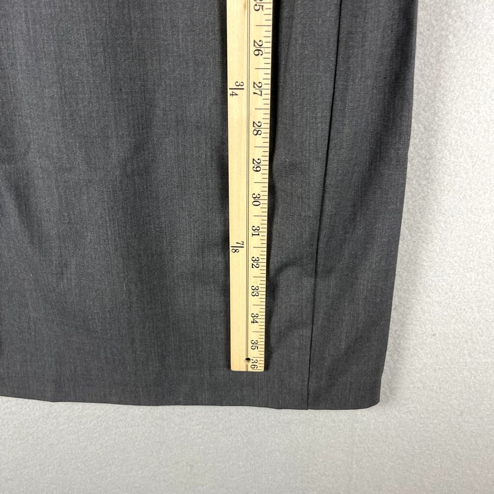 Josie Natori Wool Blend Sheath Dress Women 6 Lace Career Witchy Dark Academia - Picture 7 of 14